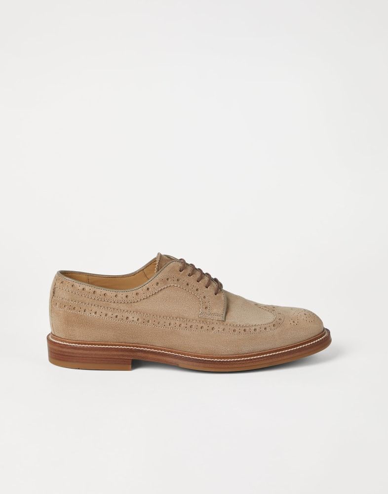 Brunello Cucinelli o1w1db10925 Pair Of Laced Shoes in Sand Beige Size US 9 / EU 42 - 1 Thumbnail