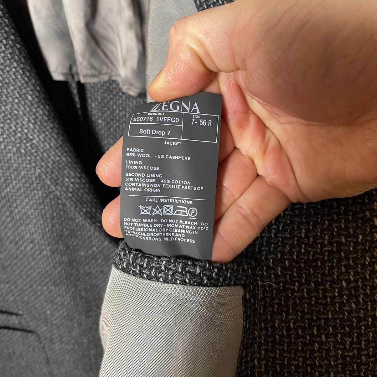 Z Zegna Knit Wool and Cashmere Blazer Z Zegna gray Size US XL / EU 56 / 4 - 12 Thumbnail