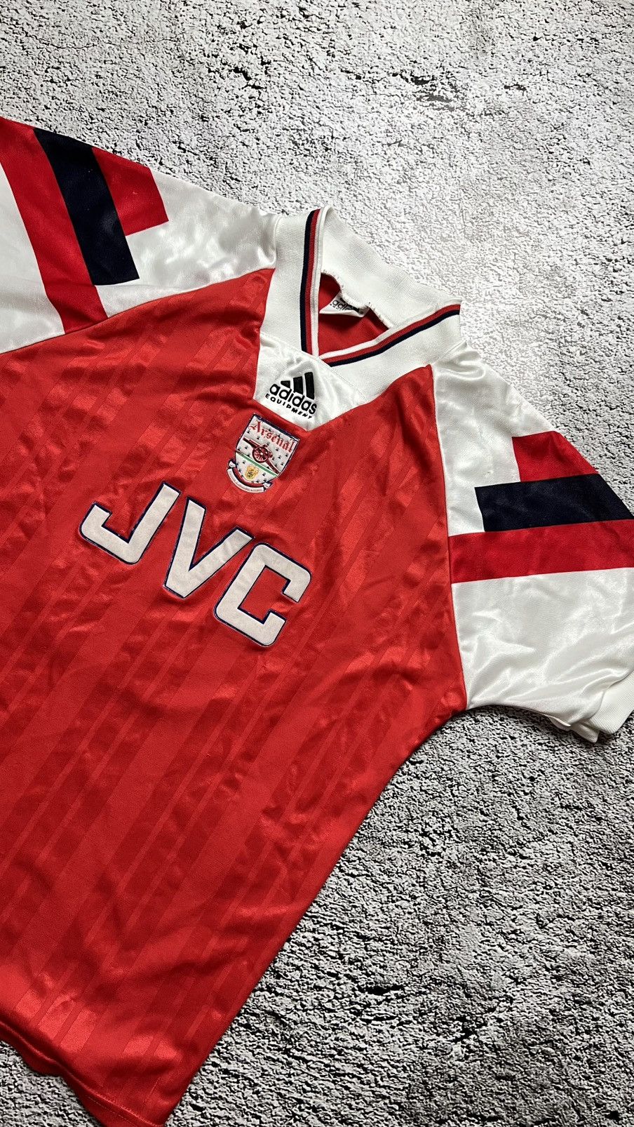 Adidas 1992-1994 Arsenal London adidas equipment vintage jersey Size US S / EU 44-46 / 1 - 1 Thumbnail