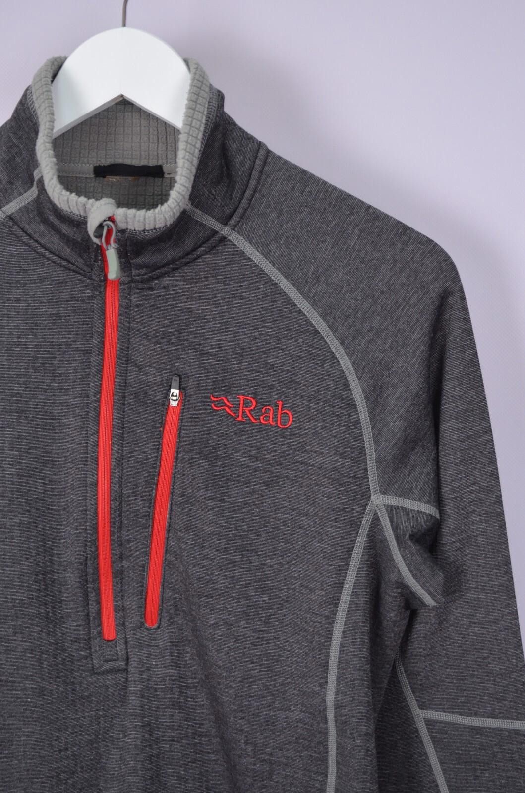Rab RAB Nucleus Pull-on Mens Fleece Jacket Size S Grey 1/4 Zip Size US S / EU 44-46 / 1 - 3 Thumbnail
