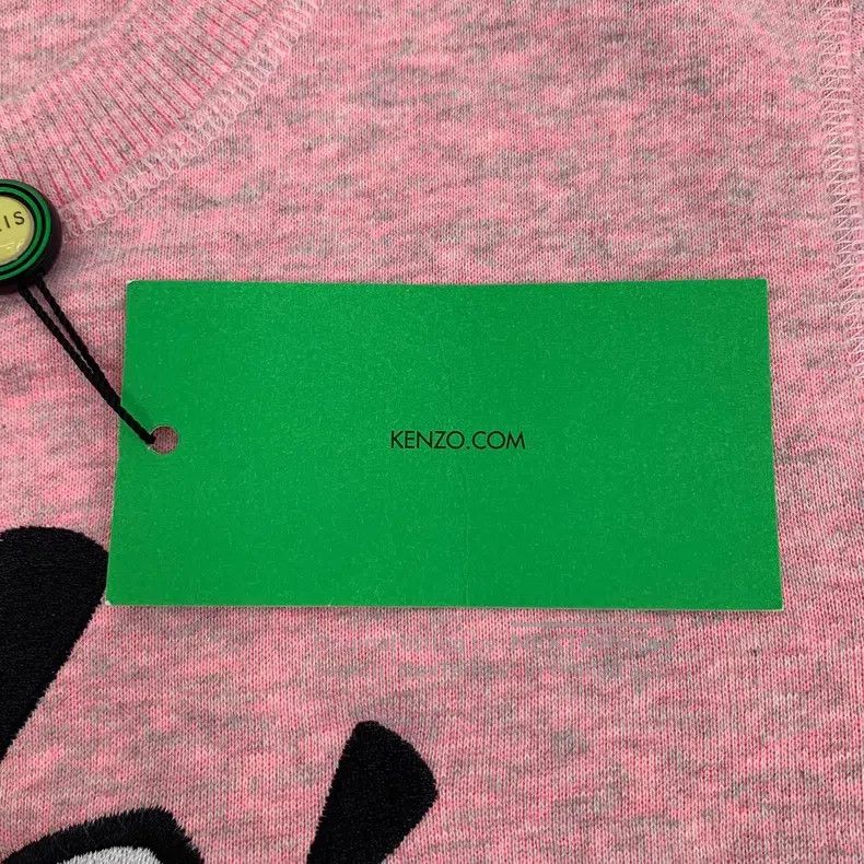 Kenzo Kenzo Pink Logo Eye Embroidered Round Neck Long Sleeve Swe Size S / US 4 / IT 40 - 6 Thumbnail