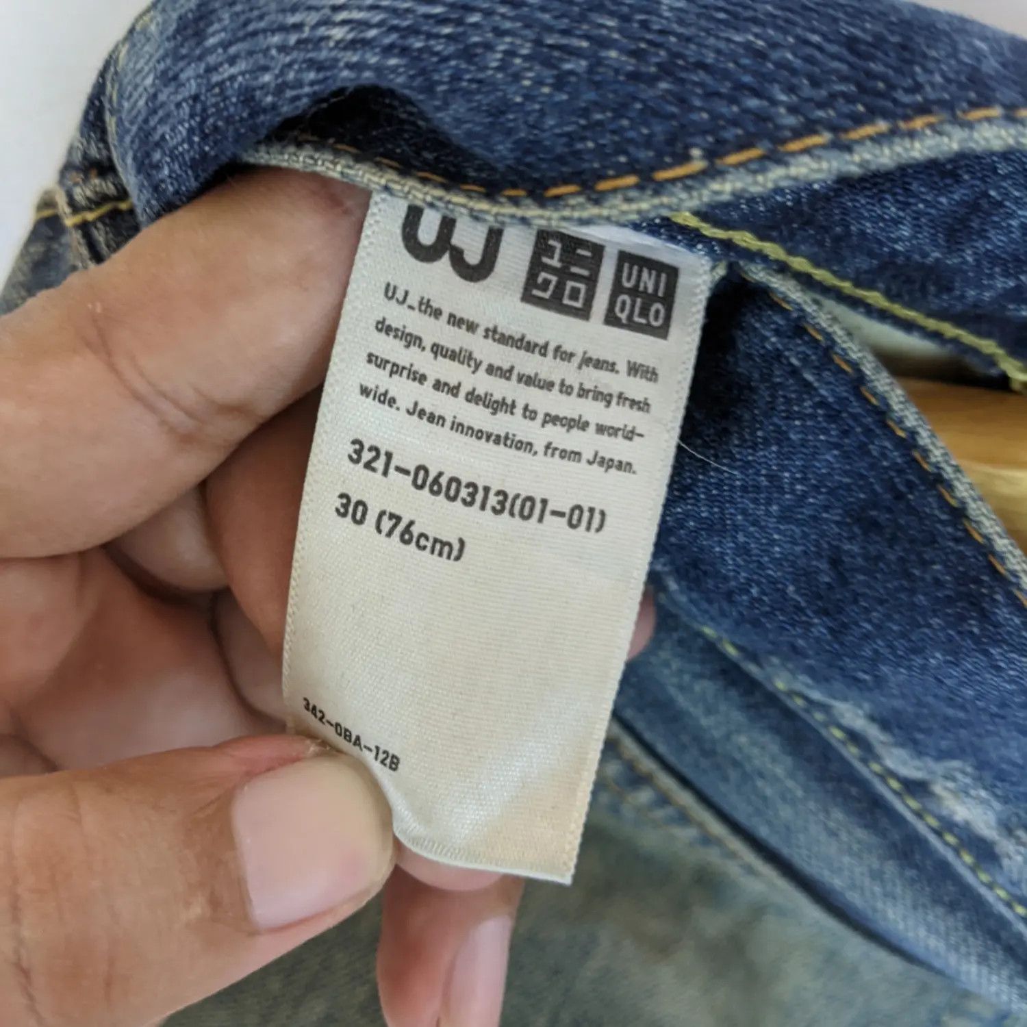 Uniqlo Vintage 2000's UNIQLO Japan Distressed Denim Jeans Pant Size US 30 / EU 46 - 15 Thumbnail