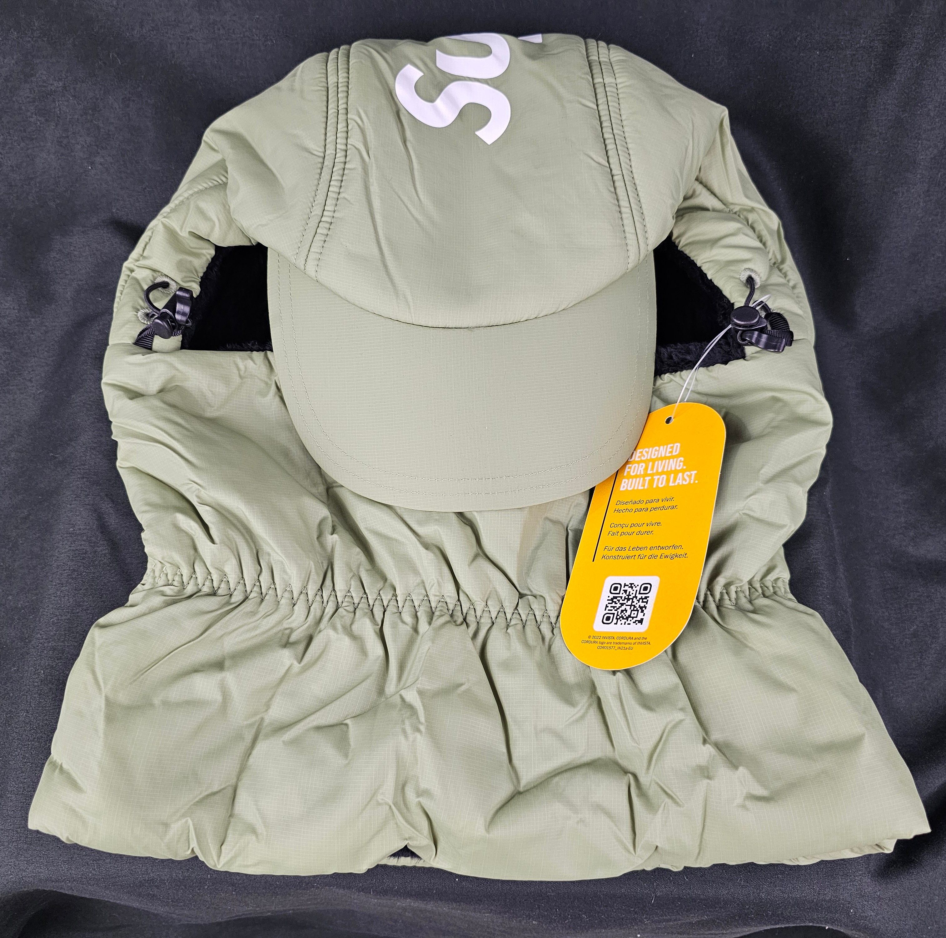 Supreme Supreme Cordura Puffer Balaclava Light Olive FW22 BRAND NEW Size ONE SIZE - 1 Thumbnail