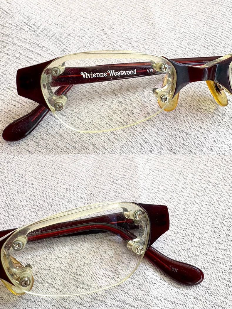 Vivienne Westwood Vivienne Westwood Y2k brown half-frame vintage glasses Size ONE SIZE - 2 Thumbnail
