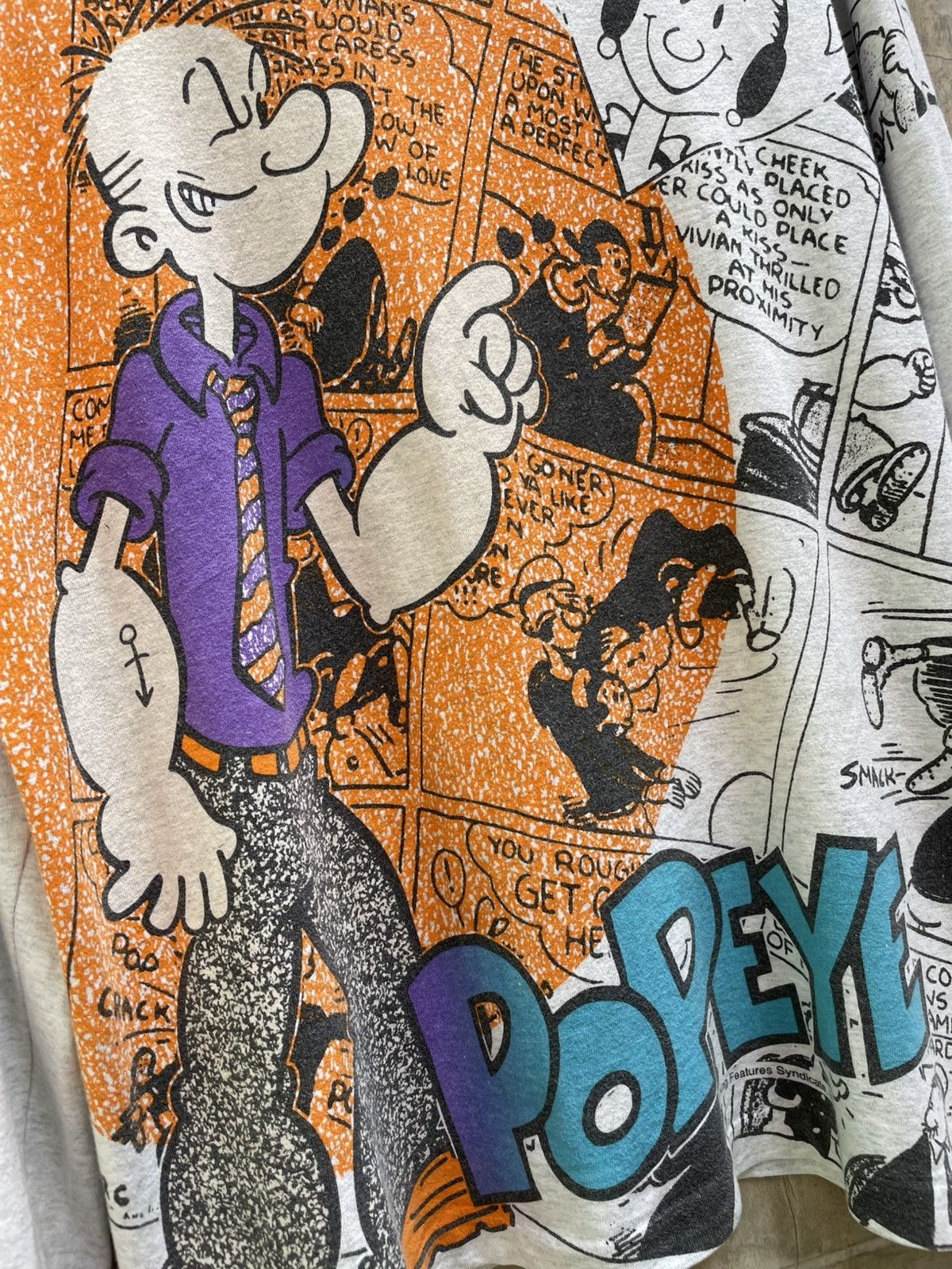 Vintage Vintage POPEYE cartoons comics movie tee shirt size L Size US L / EU 52-54 / 3 - 4 Thumbnail