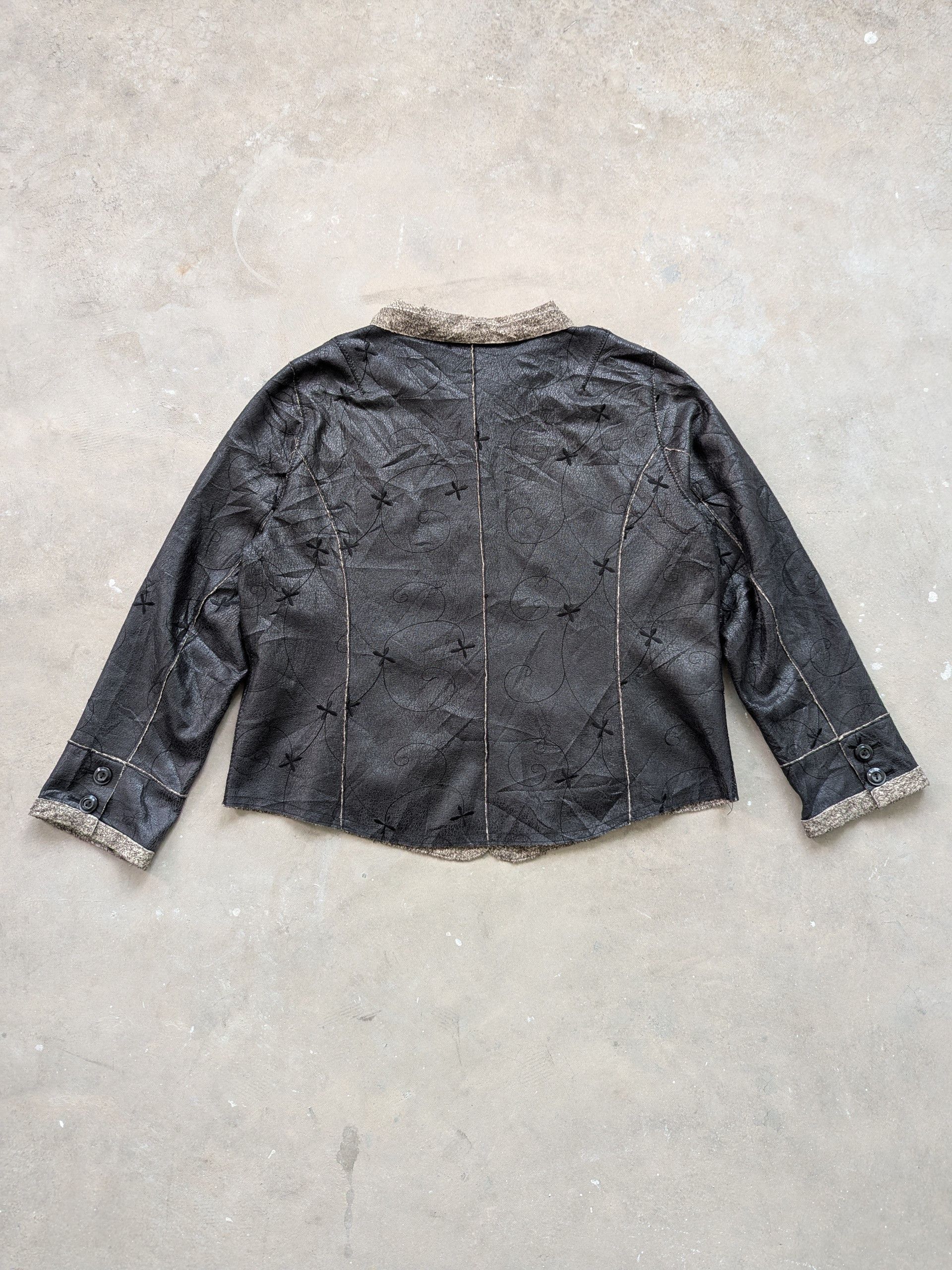 Japanese Brand × Vintage Vintage Black Jacket Patches Lining Fleece Size M / US 6-8 / IT 42-44 - 13 Thumbnail