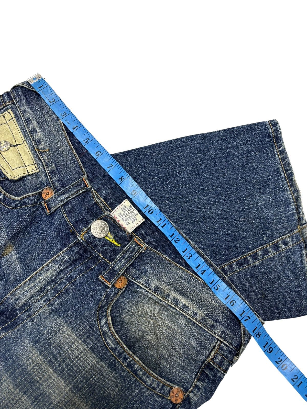 True Religion 🔥TRUE RELIGION Joey Super T Flared Jean Distressed Denim Size US 36 / EU 52 - 9 Thumbnail