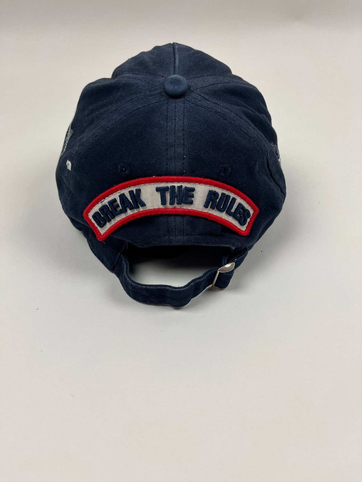 Dsquared2 Dsquared2 Distressed Baseball Cap Navy Blue Italy 🇮🇹 Y2K Size ONE SIZE - 5 Thumbnail