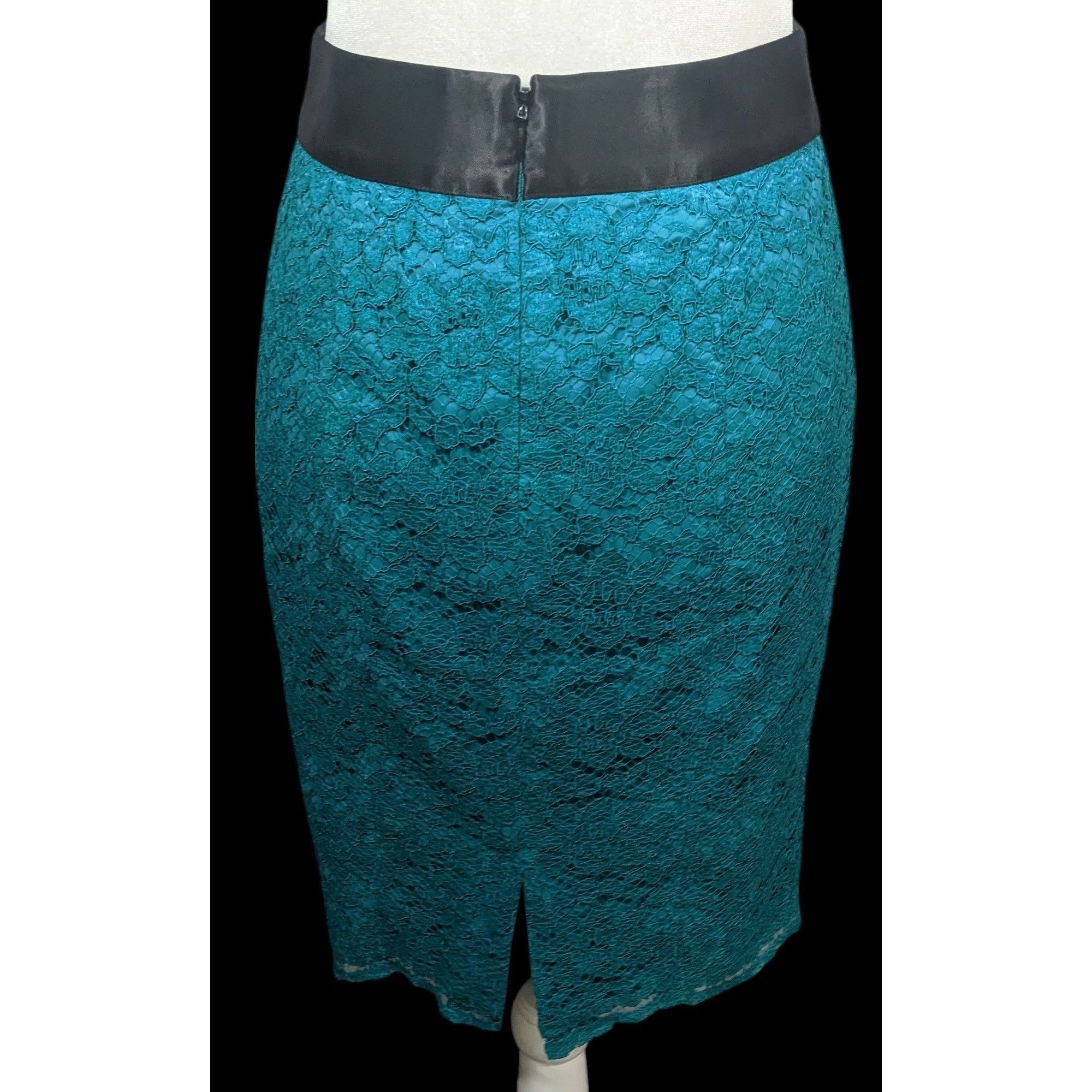 Banana Republic Banana Republic X LWren Scott Teal Lace Pencil Skirt Size 25" / US 0 / IT 36 - 2 Thumbnail