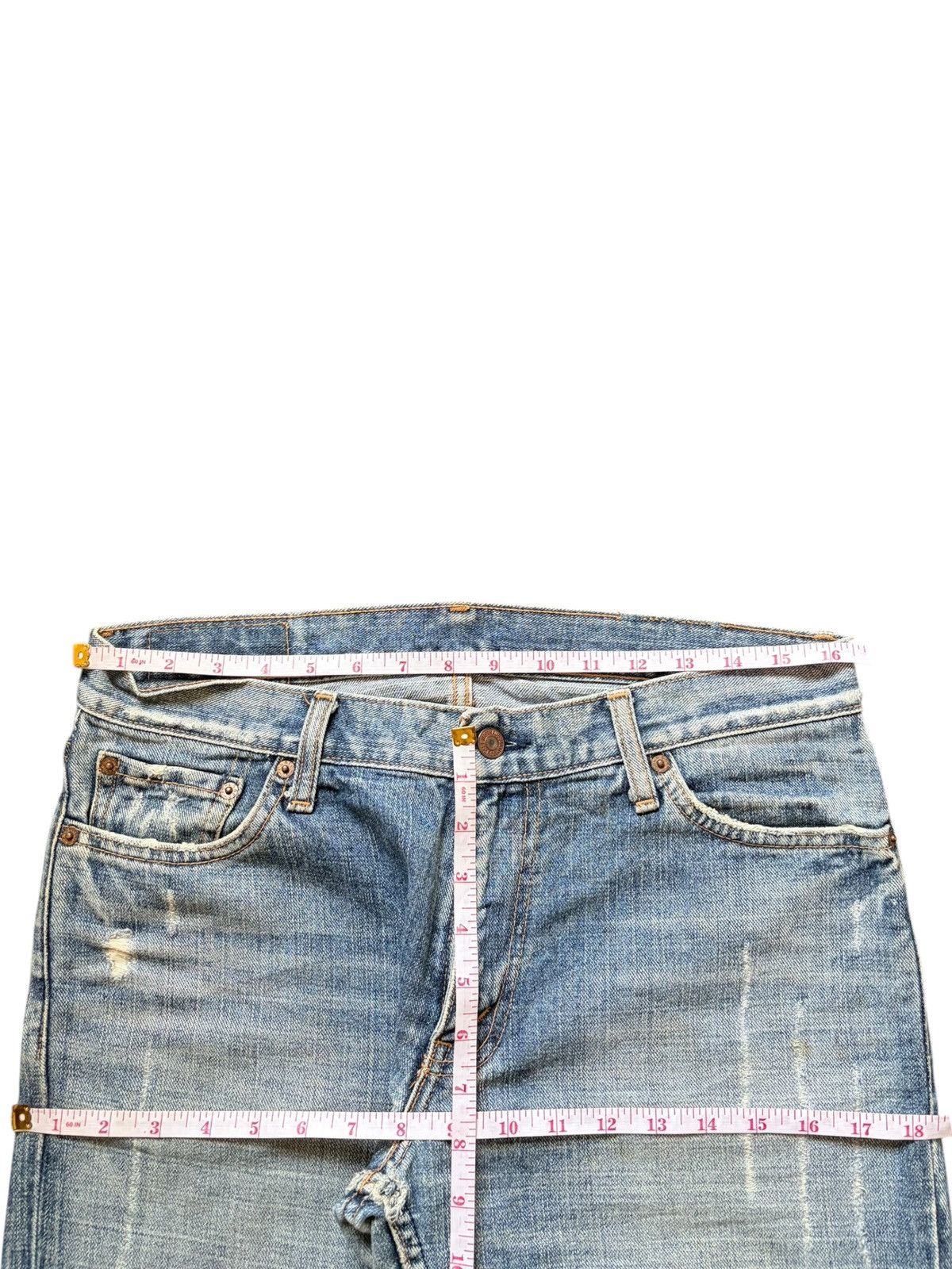 Levi's Vintage 90s Levis 537 Mud Wash Distress Flare Jeans Size 33" - 6 Thumbnail