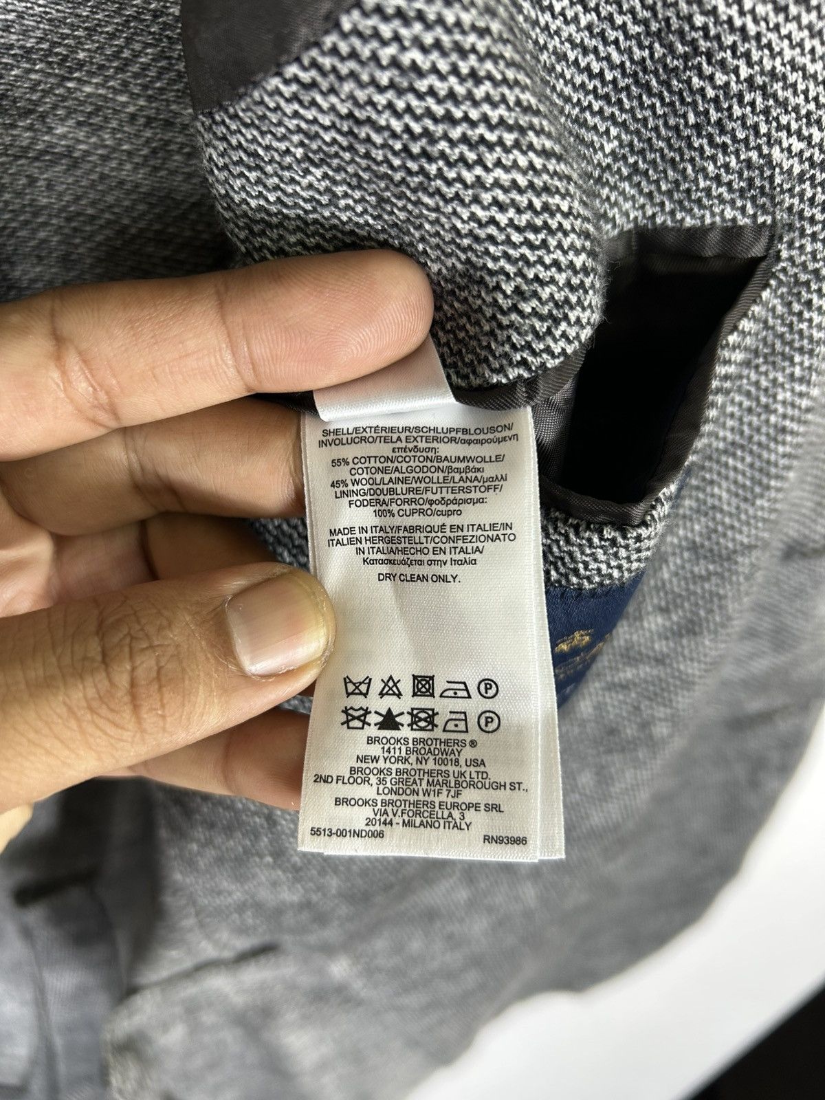 Brooks Brothers 🔥Brooks Brothers Dondi Jersey Single Breast Coat Size 40S - 12 Thumbnail
