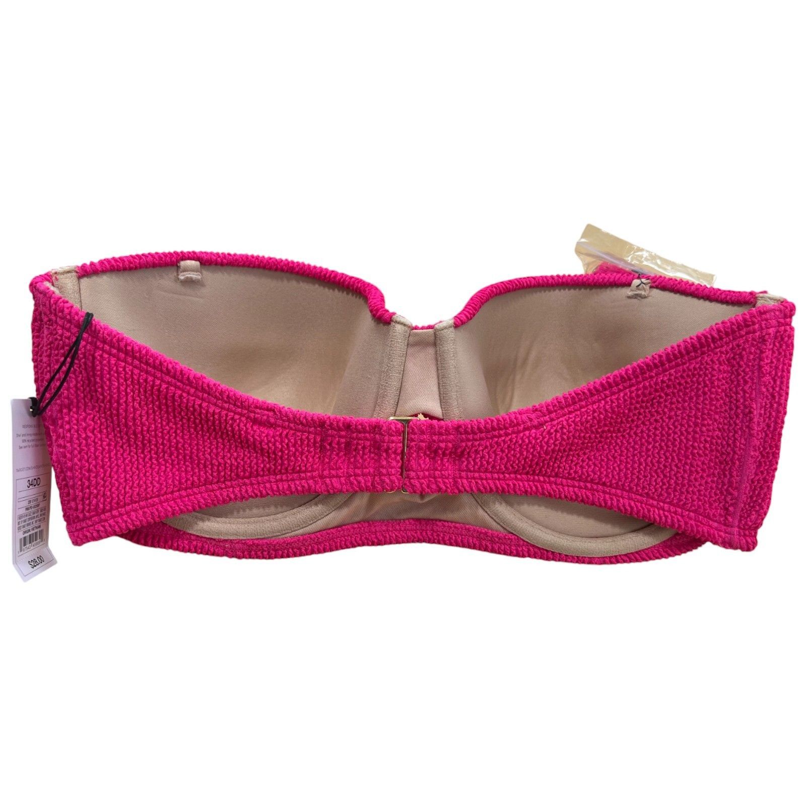 Other Shade & Shore - Women's Pucker Textured Light Lift Bandeau B Size ONE SIZE - 6 Thumbnail