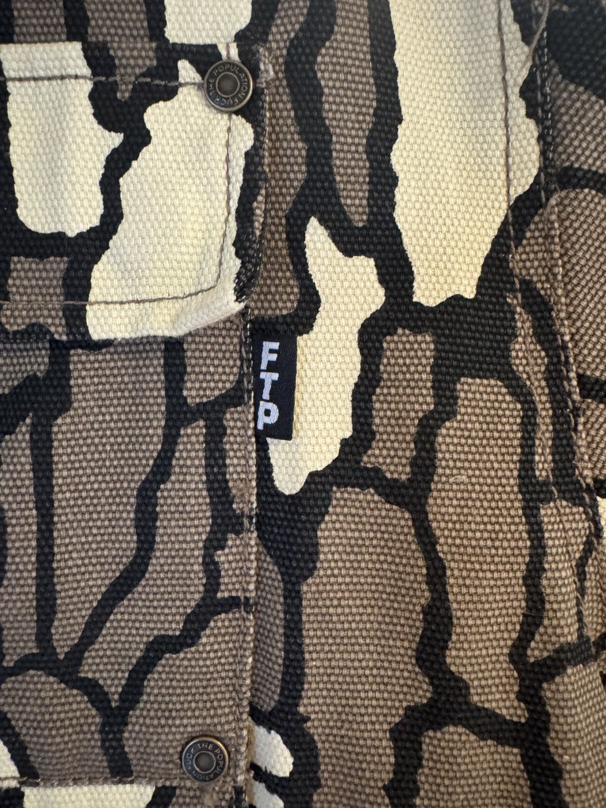 Fuck The Population FTP Shoot To Kill Hunting Jacket – Treebark Camo XL – Rare Size US XL / EU 56 / 4 - 5 Thumbnail