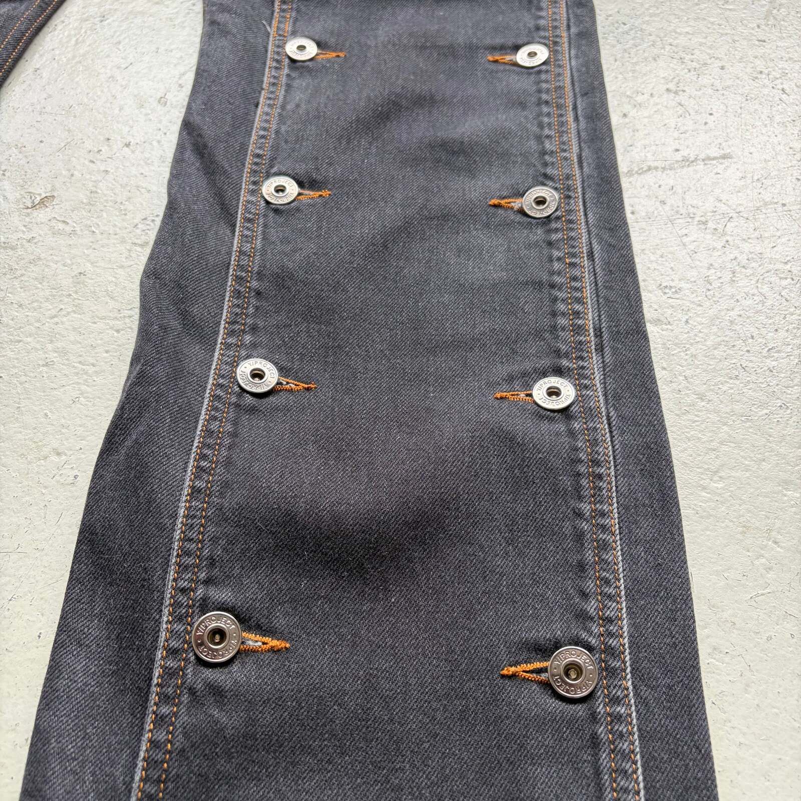Y/Project Y Project Black Panel Buttons Jeans (30) Size US 30 / EU 46 - 7 Thumbnail