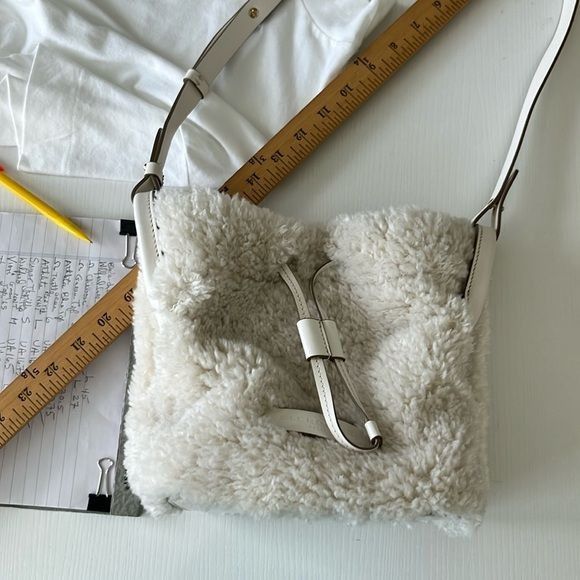 Robert Clergerie Clergerie Paris Brooklyn Mini Bucket Bag Drawstring, White S Size ONE SIZE - 10 Thumbnail