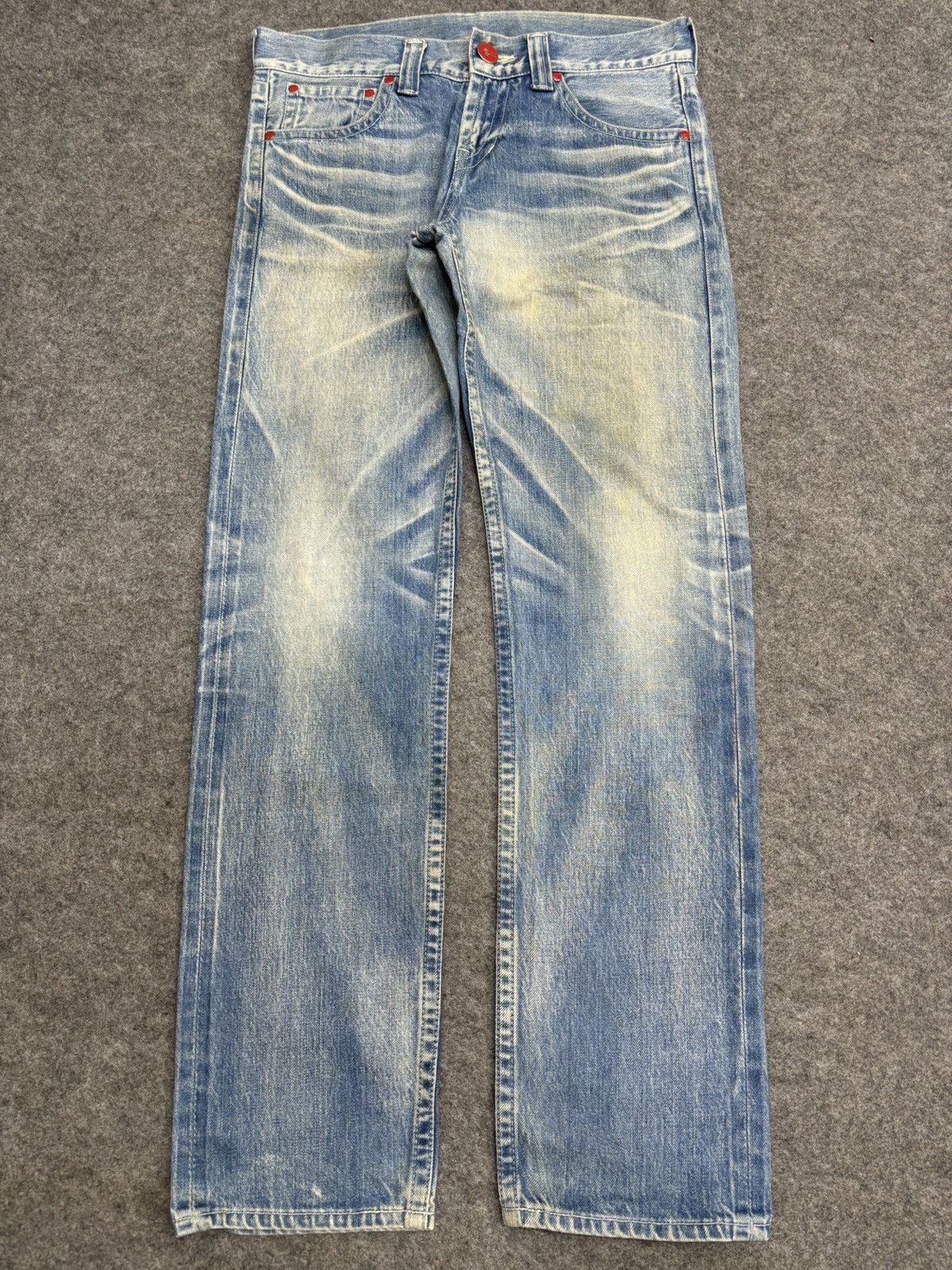 Japanese Brand 💥Archival💥Insane Style Bagarch Selvedge Slim Denim F548 Size US 33 - 24 Thumbnail