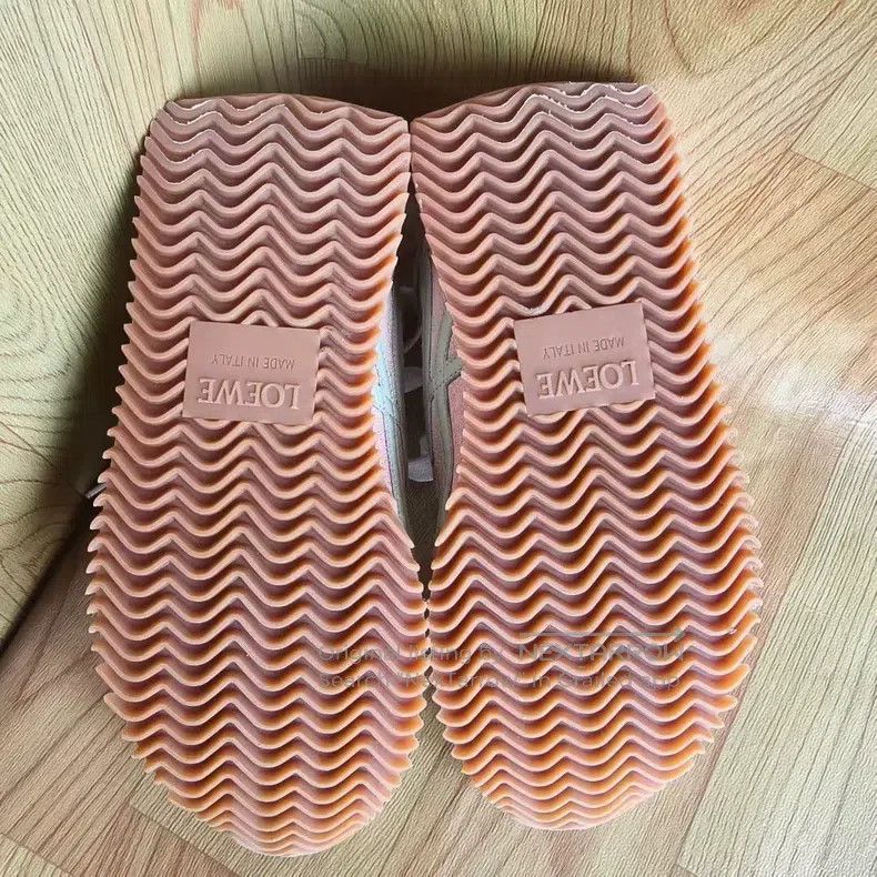 Loewe Nude Pink Round Toe Laced Training Shoes