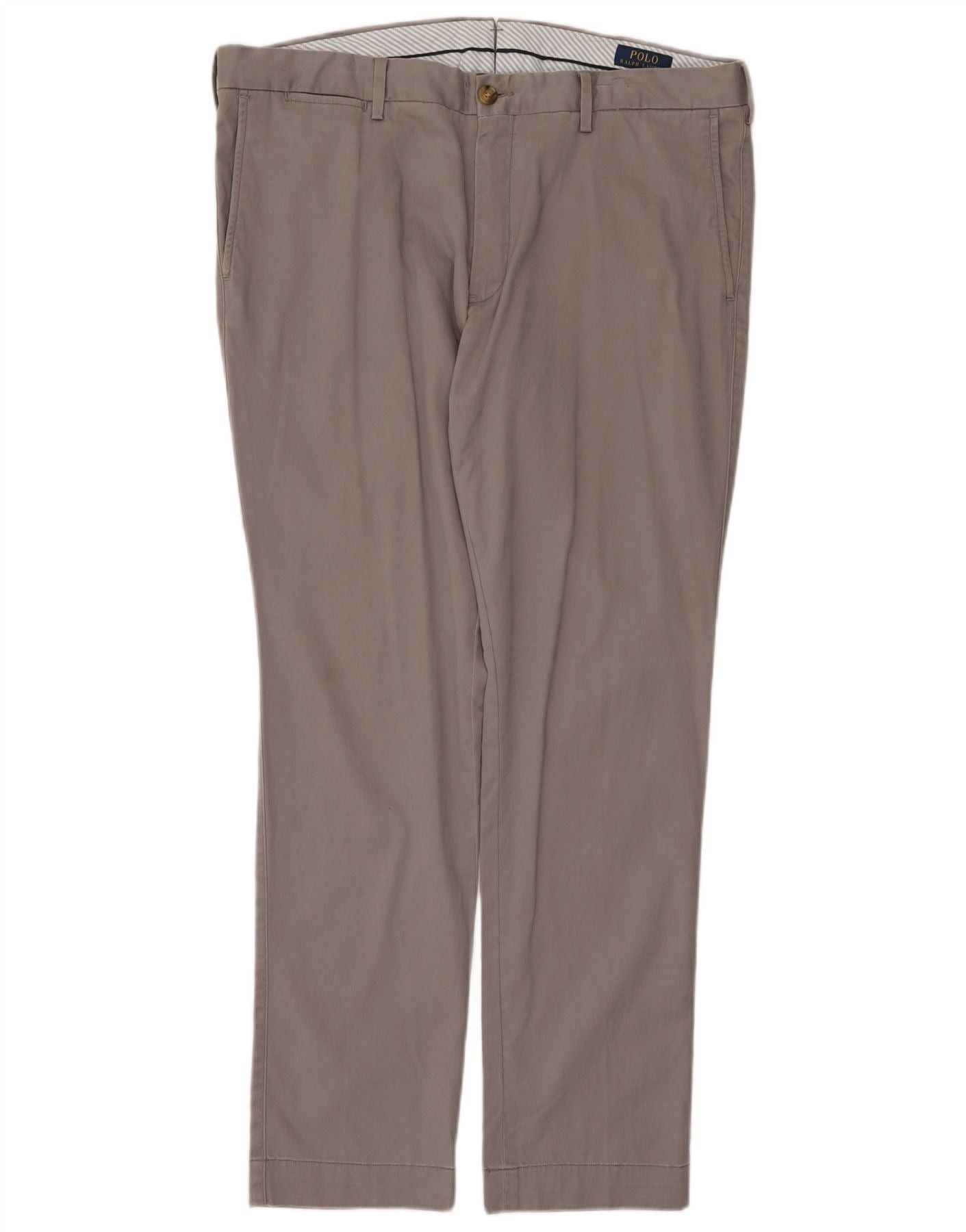 Polo Ralph Lauren Mens Slim Fit Chino Trousers W38 L32 Grey Cotton Size US 38 / EU 54 - 1 Thumbnail