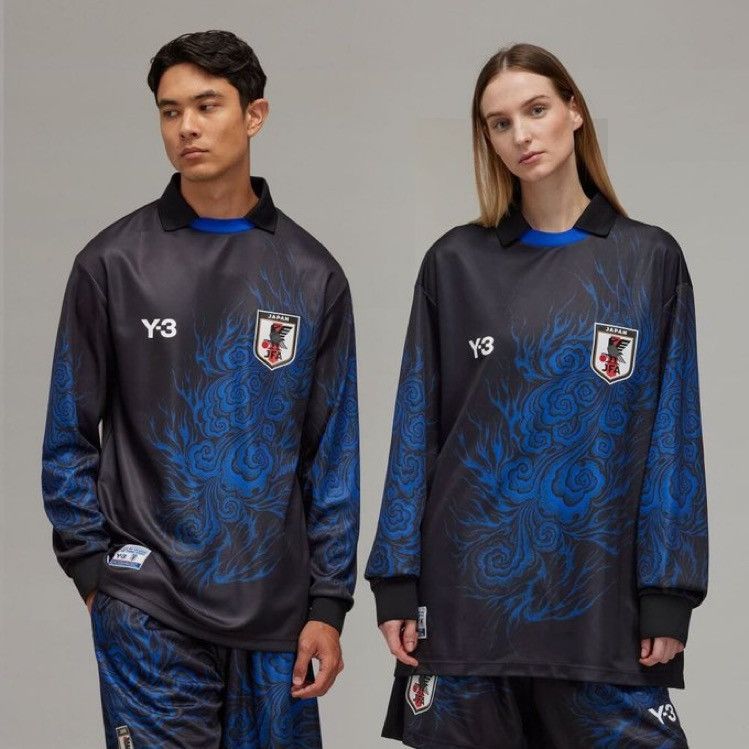 Adidas × Y-3 × Yohji Yamamoto adidas JFA Y-3 oversize Long Sleeves Tee Size US S / EU 44-46 / 1 - 4 Thumbnail