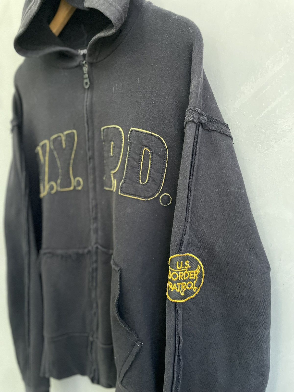 Diesel Vintage lgb style Police N.Y.P.D. Boxy hoodie y2k Size US L / EU 52-54 / 3 - 5 Thumbnail