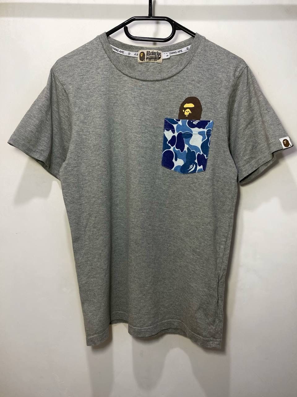 image of A Bathing Ape Bape T Shirt in Grey, Men's (Size Small)