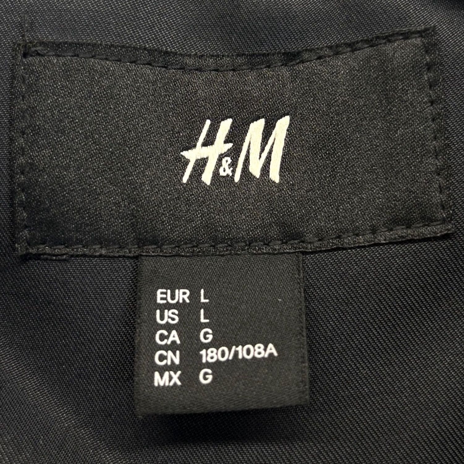 H&M H&M Trench Coat Long Suit Cover Car Coat Jacket Large Mens Black Vgc Size 42R - 5 Thumbnail
