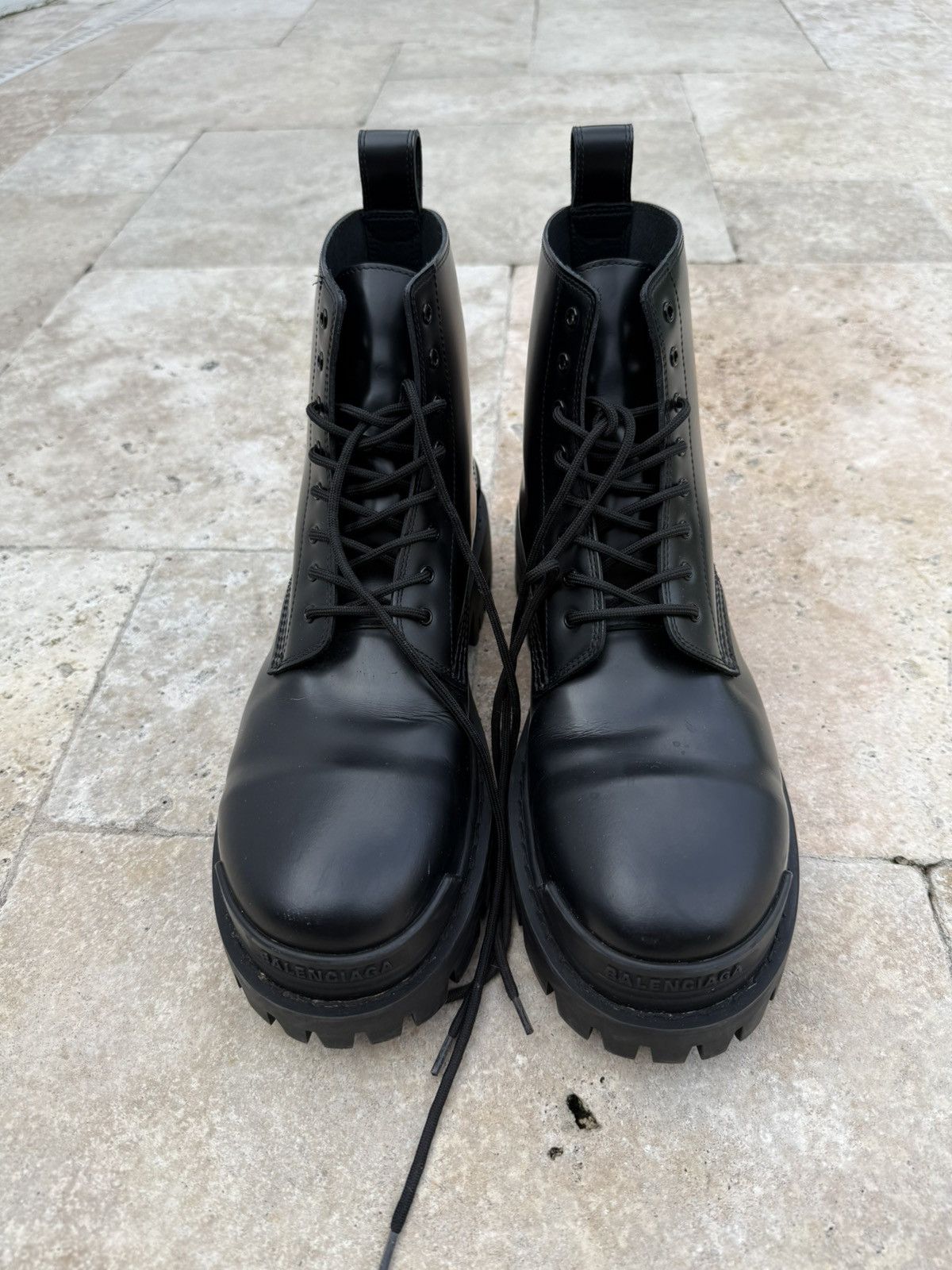 Balenciaga Balenciaga Leather Strike Boots Size US 10 / EU 43 - 2 Thumbnail
