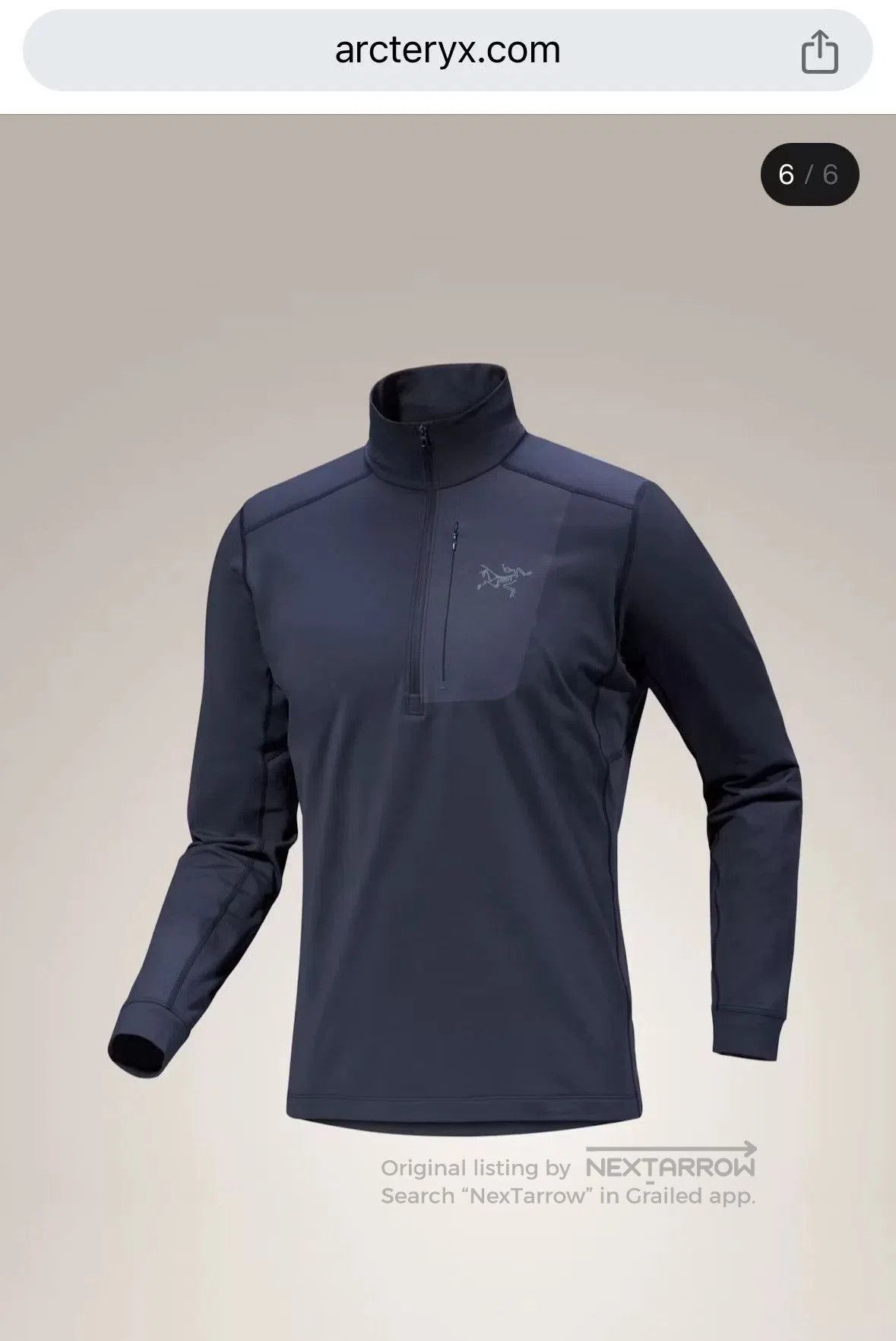 Arc'teryx Arc'teryx Rho LT Zip Neck Fleece. Size US M / EU 48-50 / 2 - 1 Thumbnail