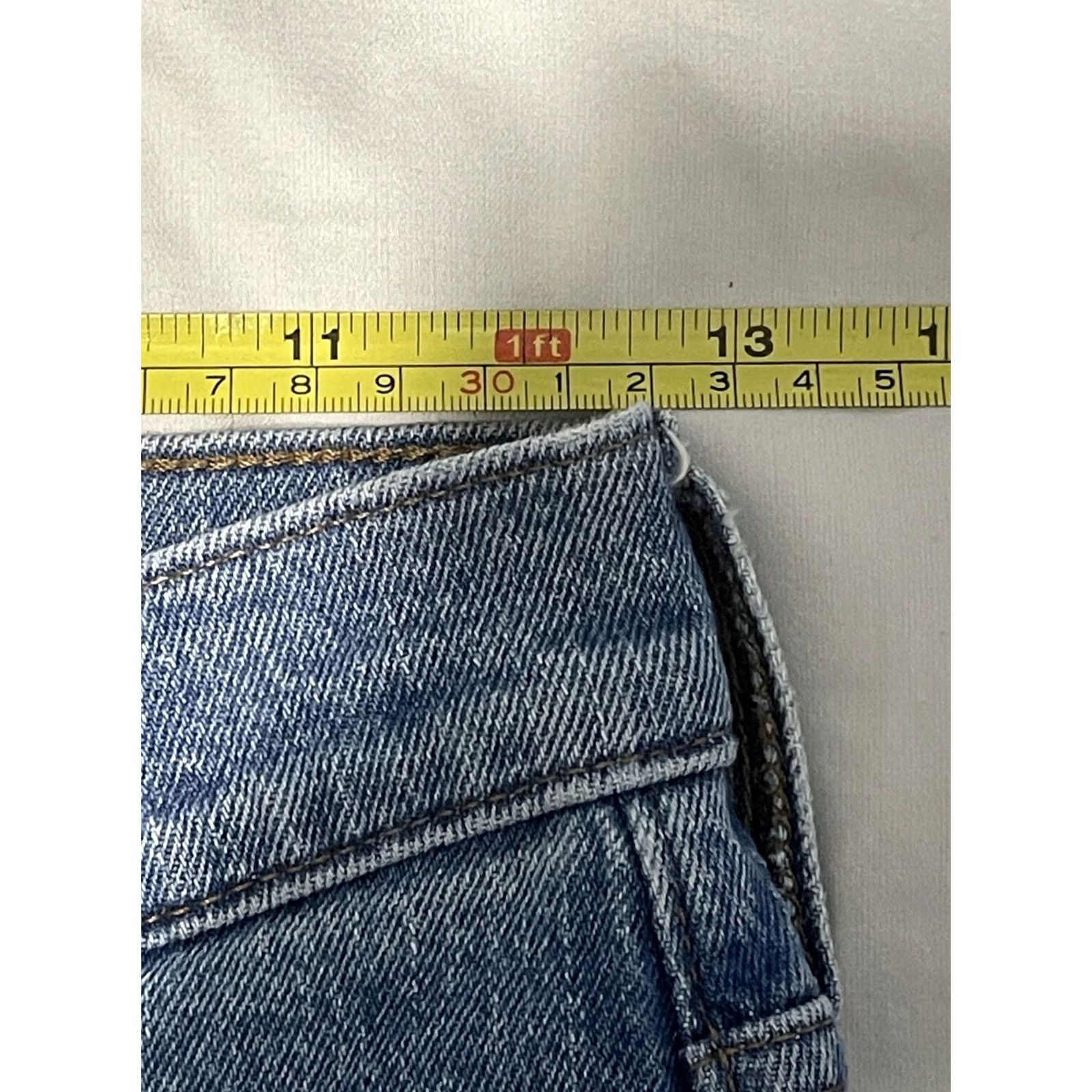 Madewell Madewell Jeans Womens 24P Petite Straight 5-Pocket Denim Blue Stretch EUC Grade A Size 42" / US 20 - 5 Thumbnail