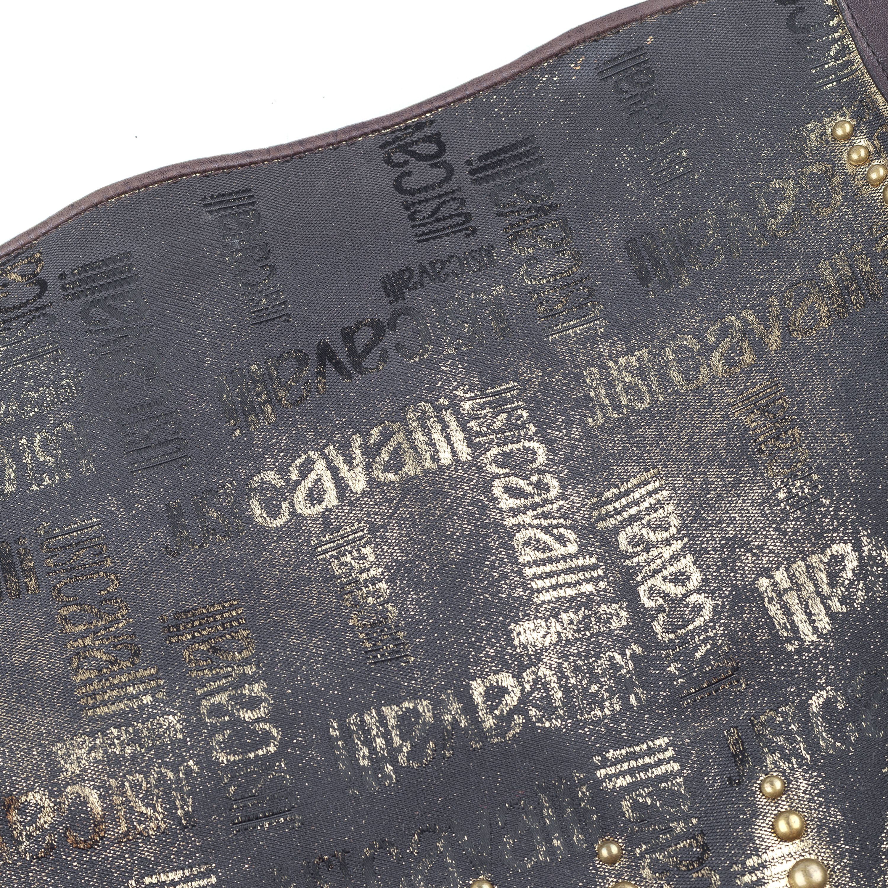 Just Cavalli Just Cavalli Vintage Monogram Black/Gold Shoulder Bag Size ONE SIZE - 5 Thumbnail