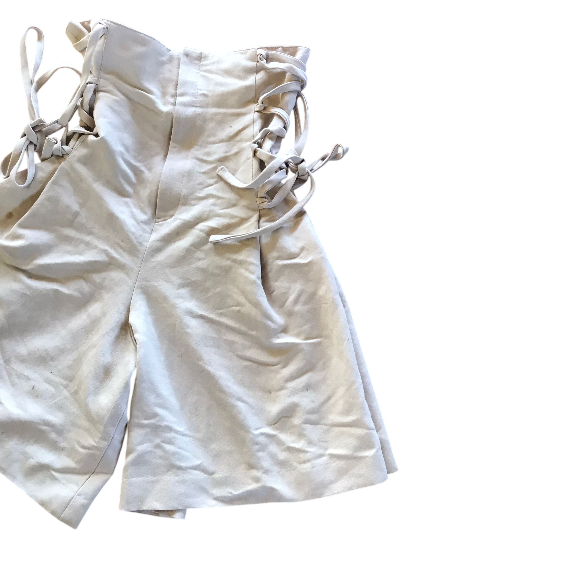 Issey Miyake RARE 90s ISSEY MIYAKE High Waist Corset Pants Skirt Size 26" / US 2 / IT 38 - 3 Thumbnail