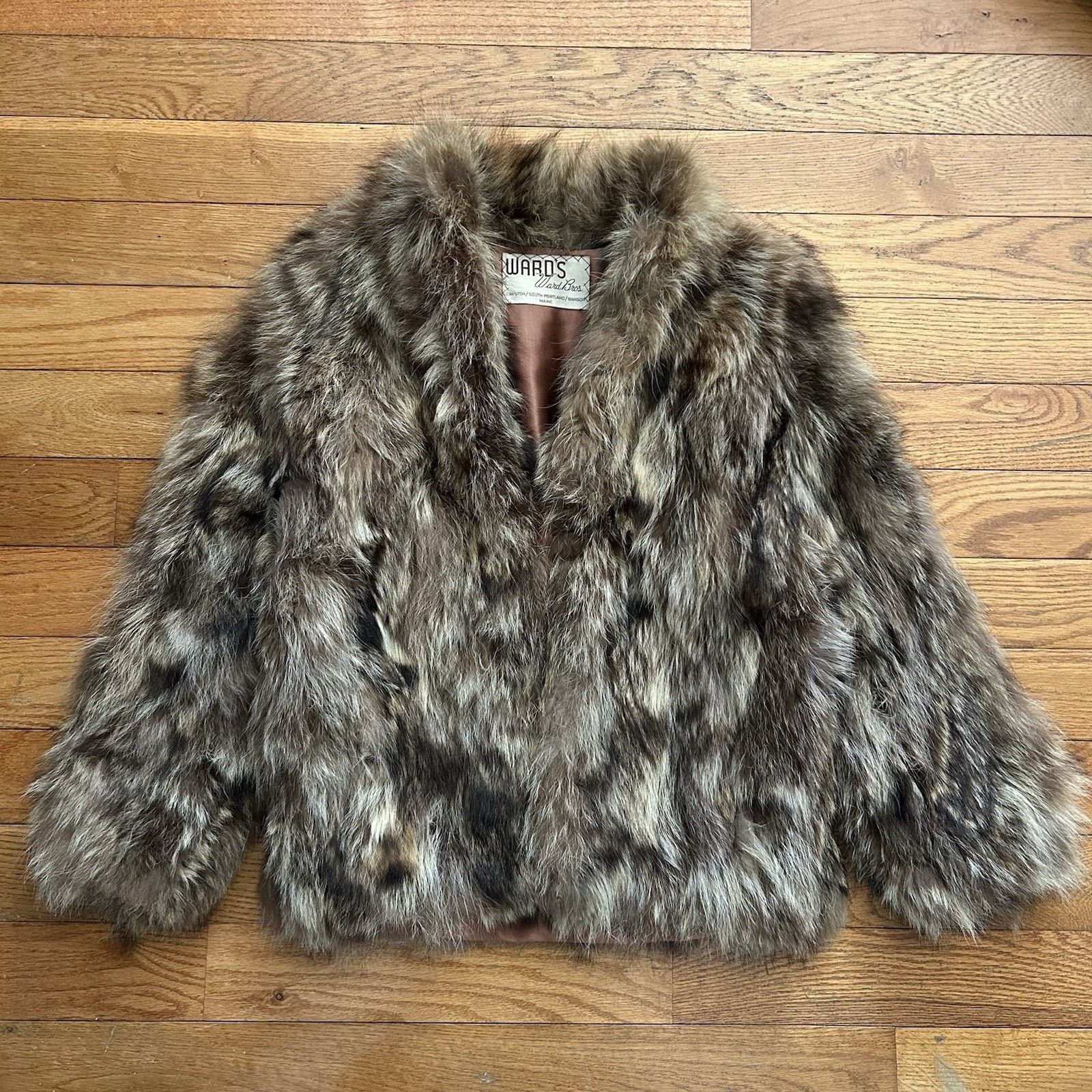 Vintage Wards Ward Bros Genuine Fox Fur Short Coat Hook Jacket S/M Size S / US 4 / IT 40 - 1 Thumbnail