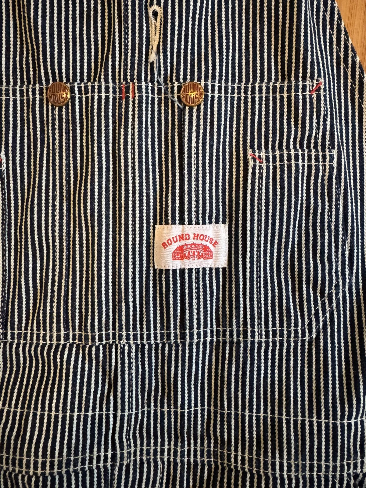 Other Round House Striped Overalls Size US 33 - 2 Thumbnail
