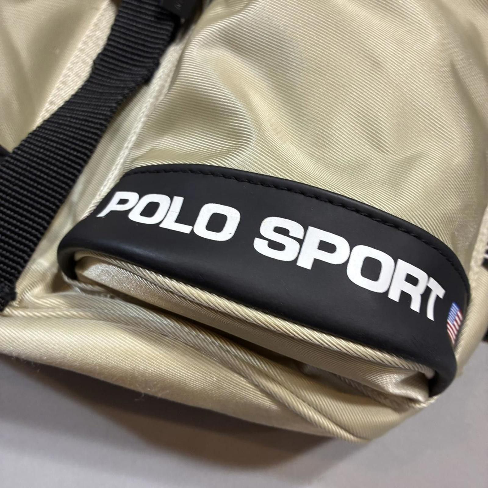 Polo Ralph Lauren Vintage 90s Polo Sport Canvas Drawstring Backpack Size ONE SIZE - 3 Thumbnail