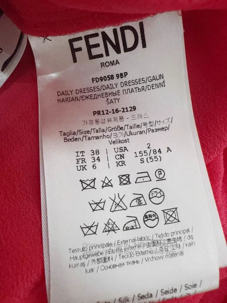 Fendi Fendi Silk Dress Size XS / US 0-2 / IT 36-38 - 5 Thumbnail