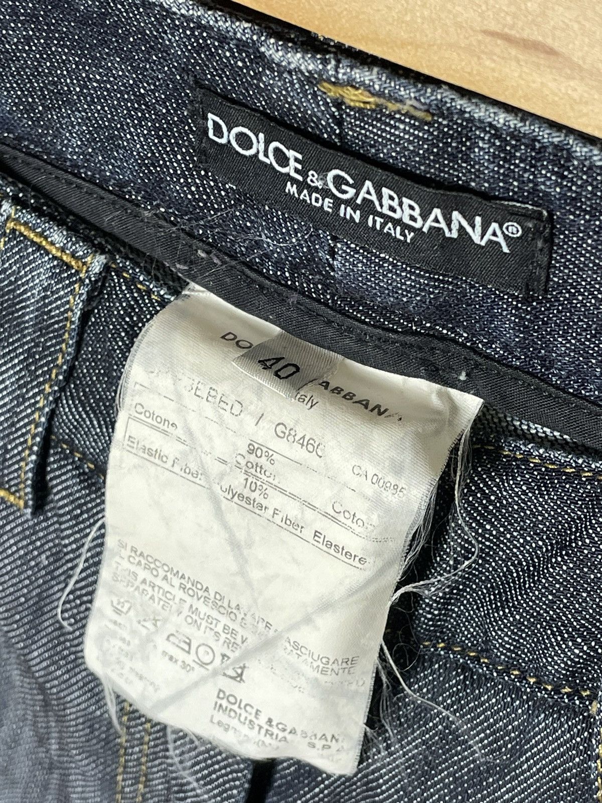 Dolce & Gabbana × Vintage Vintage Dolce&Gabbana Y2K Rare Denim Jeans Size 27" / US 4 / IT 40 - 9 Thumbnail