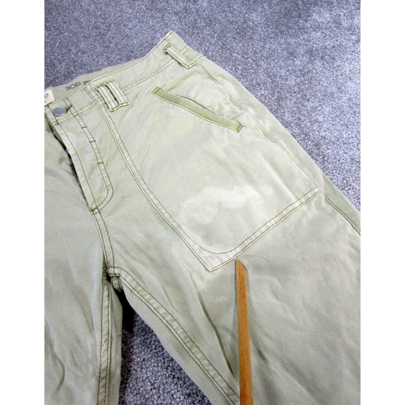 Anthropologie Pilcro Anthropologie Womens Petite Khaki Button Fly Pants 30 Extra Large XL Size 30" / US 8 / IT 44 - 4 Thumbnail