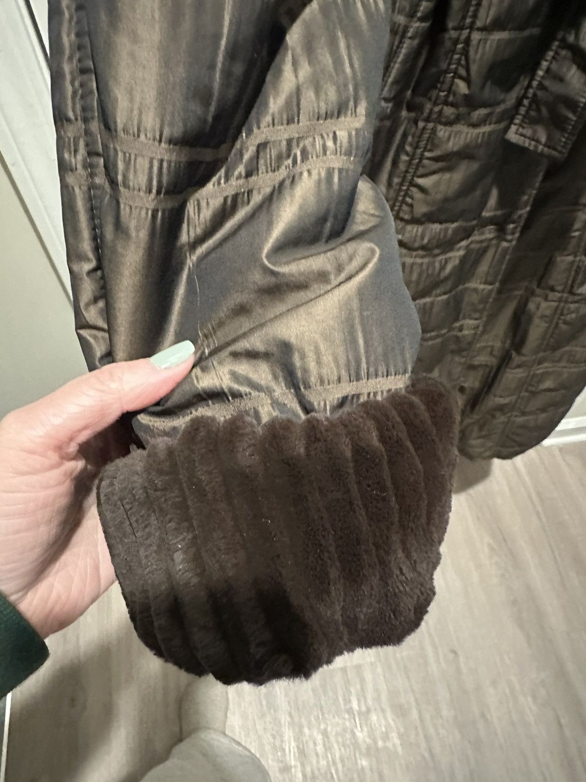Other × Vintage Brown fur trench coat Size S / US 4 / IT 40 - 4 Thumbnail