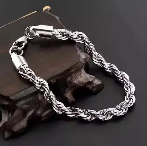 Other Chain Link Braid Bracelet Punk Jewelry Style Fashion Casual Size ONE SIZE - 4 Thumbnail