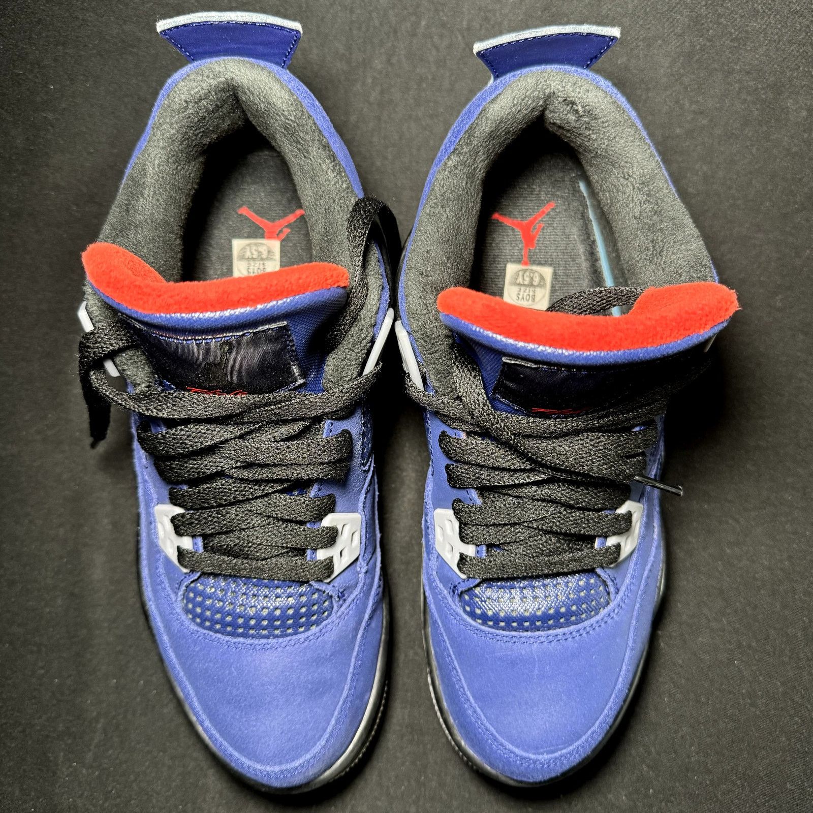 Jordan Brand × Nike Size 6.5 Nike Air Jordan 4 Retro Winter GS Loyal Blue Shoes Size US 6.5 / EU 39-40 - 4 Thumbnail