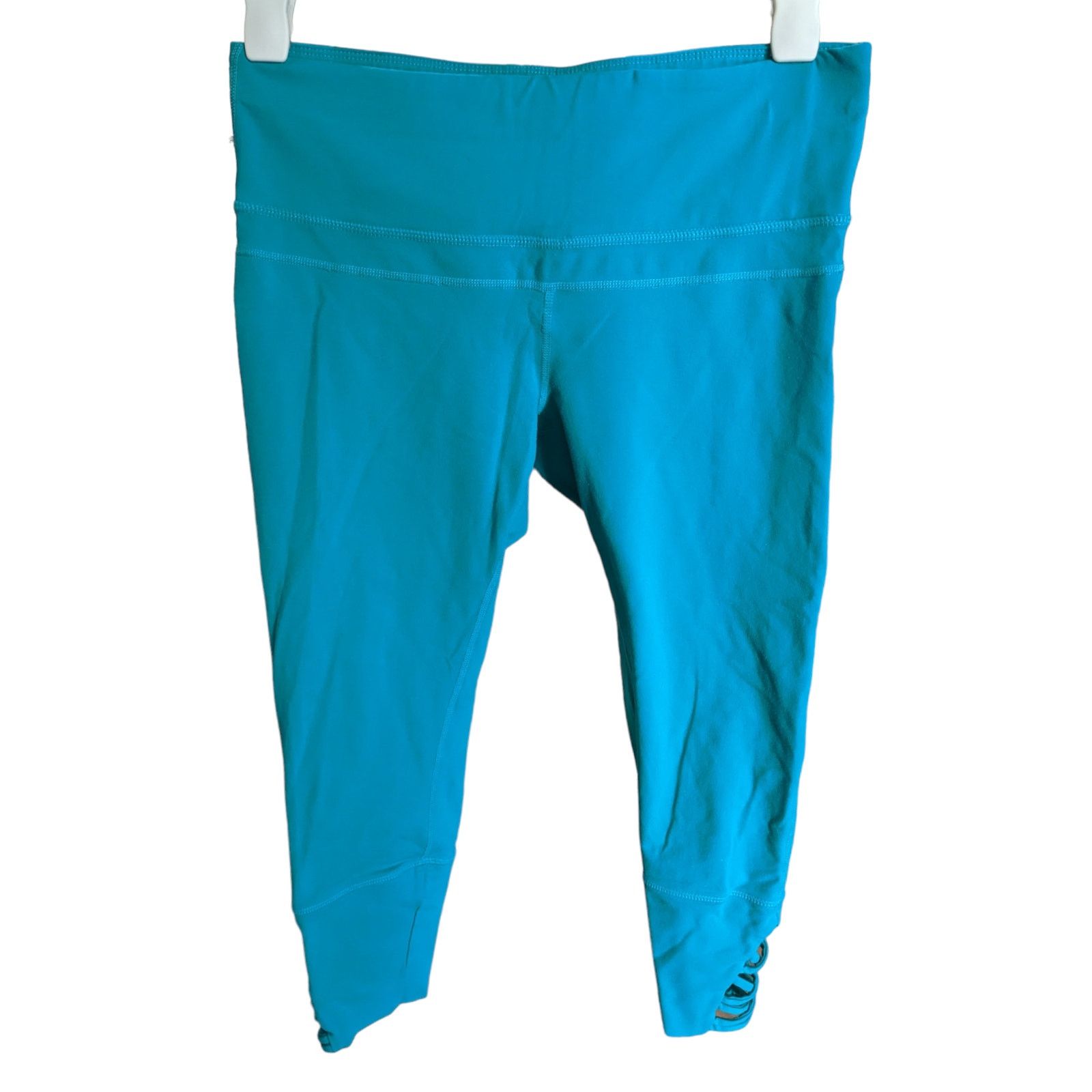 Prana prAna Teal Dragonfly Deco Crop Criss Cross Leggings Medium Size 30" / US 8 / IT 44 - 5 Thumbnail