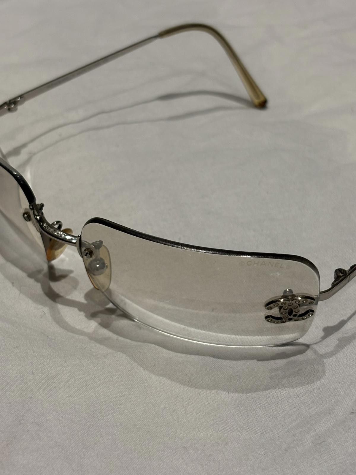 Chanel Chanel - Rimless Logo Embellished Sunglasses Size ONE SIZE - 2 Thumbnail