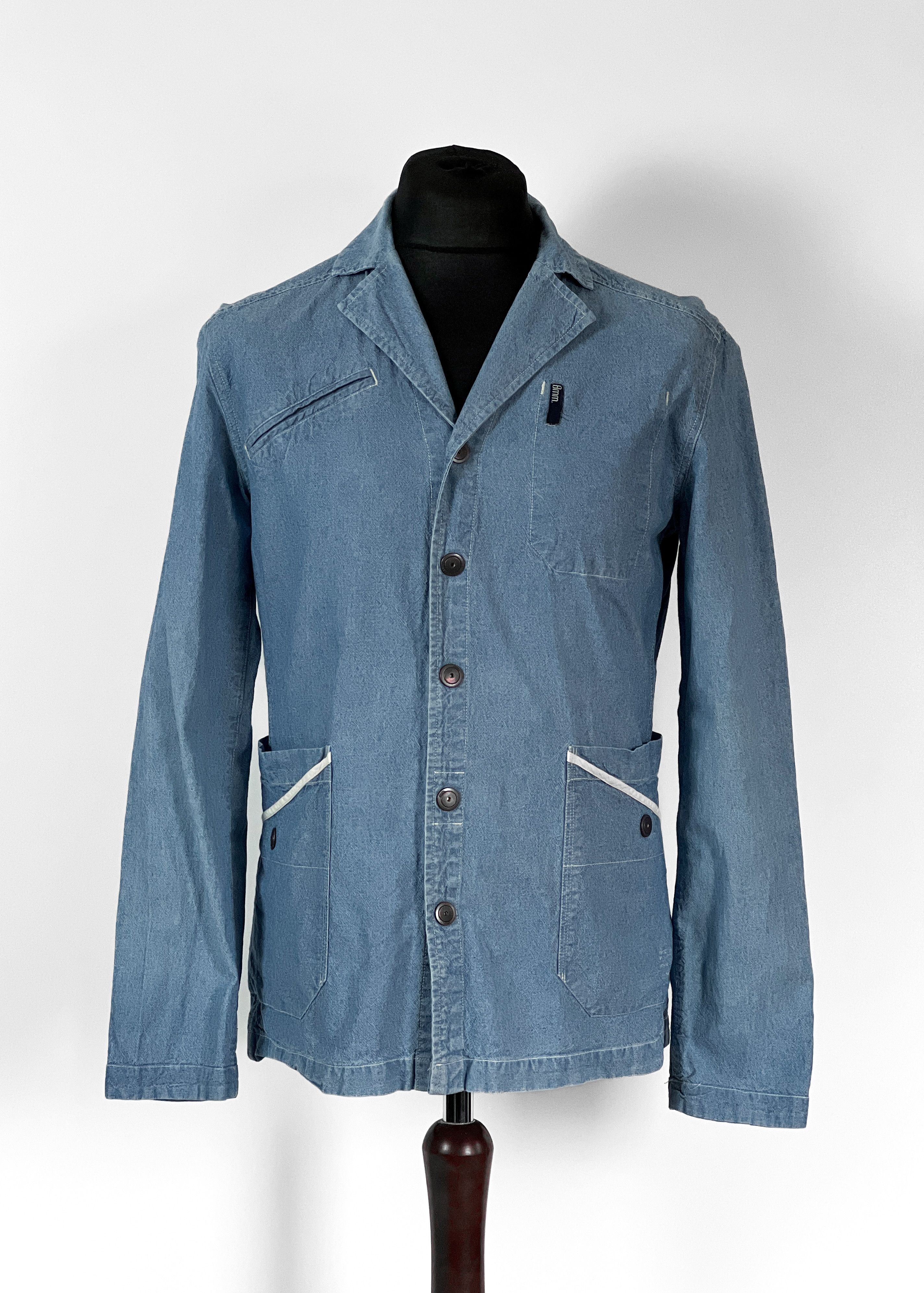 Other 8mm NDL DSTNC Light Denim Men`s Blazer Size US L / EU 52-54 / 3 - 1 Thumbnail