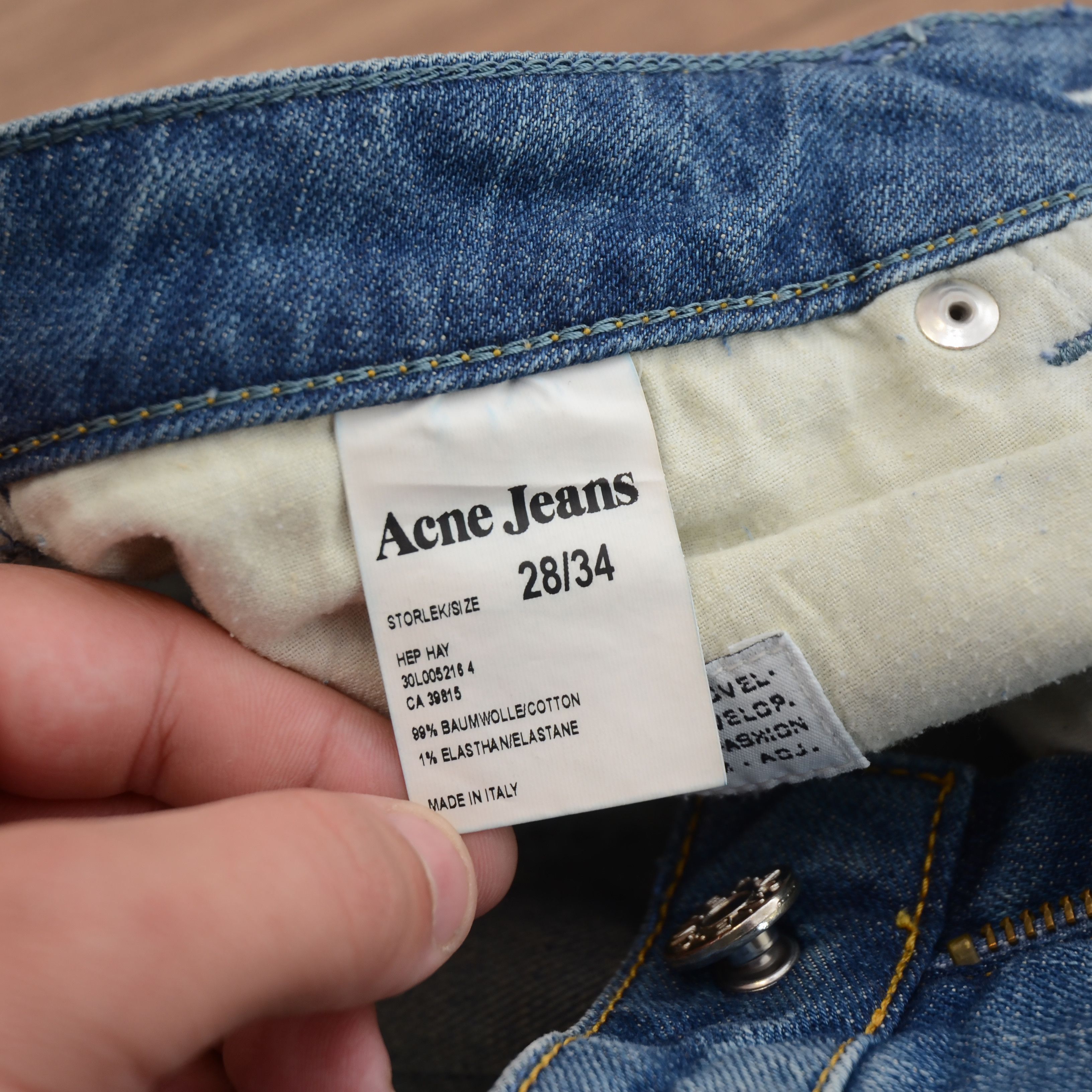 Acne Studios Acne Jeans Hep Hay Slim Jeans Size M W28 Blue Made in Italy Size 28" / US 6 / IT 42 - 12 Thumbnail