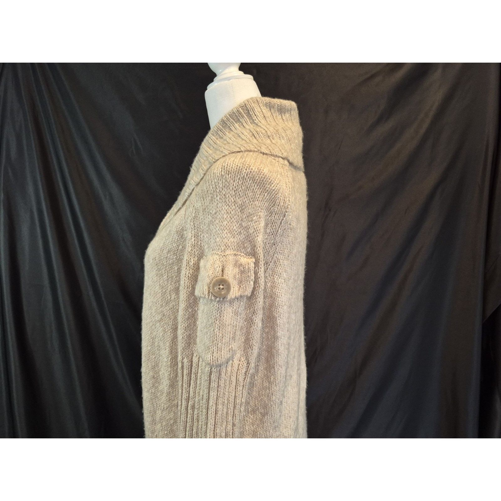 Other New With Tag Cabi Wheat Beige Cotton Blend Steady Cardigan S Size S / US 4 / IT 40 - 9 Thumbnail