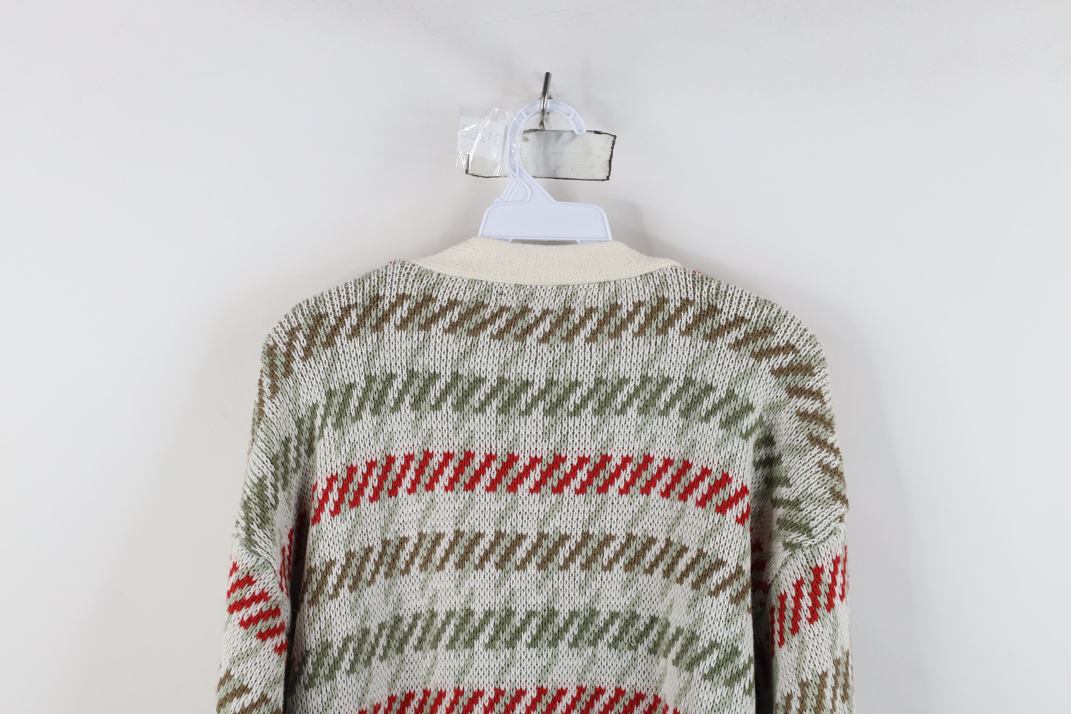 Vintage Vintage 90s Streetwear Striped Knit Cardigan Sweater Size S / US 4 / IT 40 - 10 Thumbnail