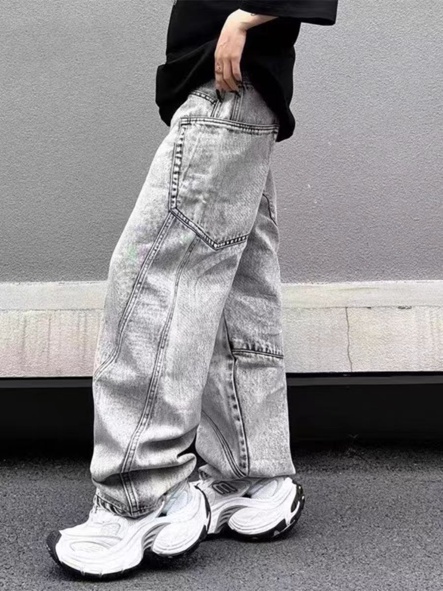 Japanese Brand × Jean Vintage Washed Straight Leg Loose Casual Jeans Size US 33 - 2 Thumbnail