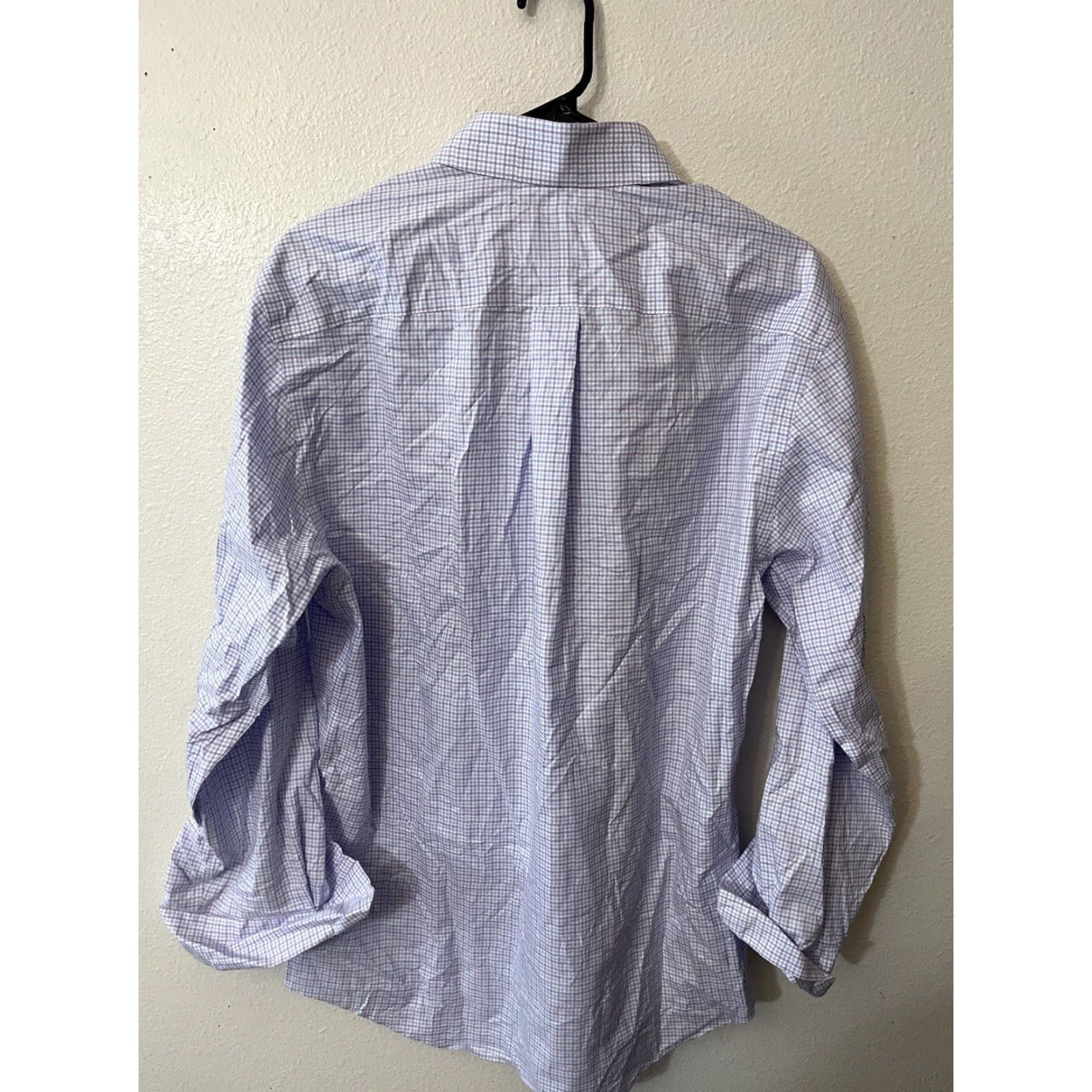 Jos. A. Bank Jos. A. Bank Traveler Mens Plaid Long Sleeve Button Down Shirt 15.5/33 Blue Cotton Tailored Fit Regular Household? Size US L / EU 52-54 / 3 - 2 Thumbnail