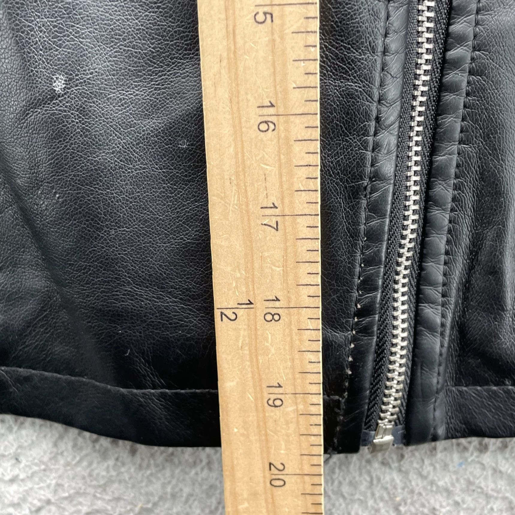 Vintage Joujou Moto Biker Jacket Womens Large Black Vegan Leather Motorcycle 90's Grunge Jacket L Black Womens Size L / US 10 / IT 46 - 6 Thumbnail