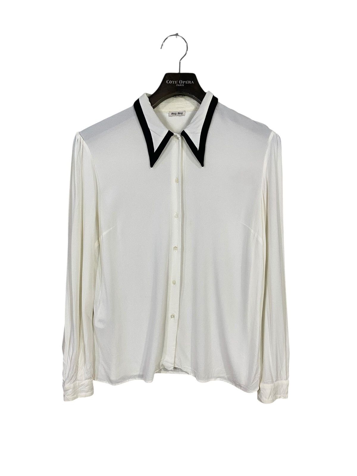 Miu Miu Luxury Miu miu shirt button ups simple design Size M / US 6-8 / IT 42-44 - 1 Thumbnail